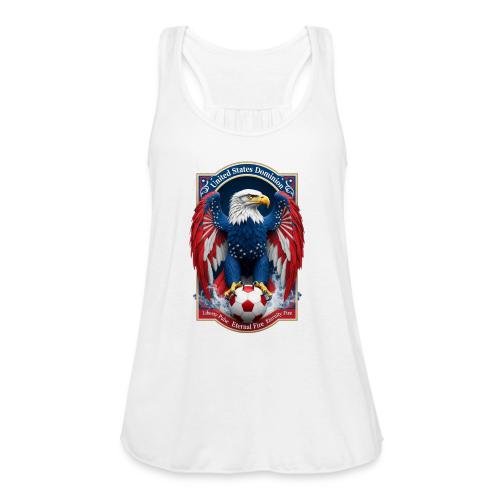 USA Eagle Emblem T Shirt, USA Soccer Pride Gift - Women's Flowy Tank Top by Bella
