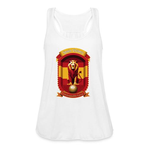 Spain Lion Victory T-Shirt, Flag Pride Crest Gift - Women's Flowy Tank Top by Bella