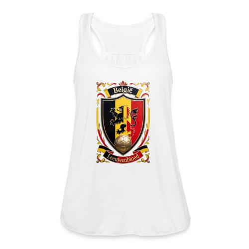 Belgium Lion Crest T-Shirt, Belgian Flag Gift - Women's Flowy Tank Top by Bella
