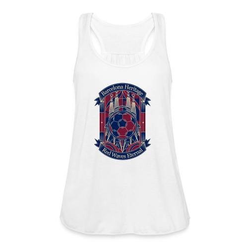 Barcelona Red Heritage T Shirt, Barsa fan Gift - Women's Flowy Tank Top by Bella