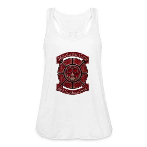 Manchester Is Red T Shirt, Soccer City Pride Gift - Women's Flowy Tank Top by Bella