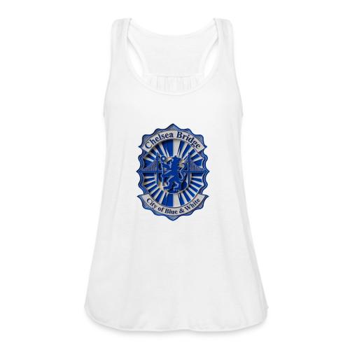 Chelsea Blue Bridge T Shirt, Soccer Fan Gift - Women's Flowy Tank Top by Bella