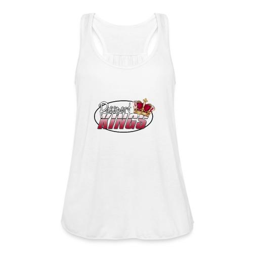 Passportkings white shirt design - Women's Flowy Tank Top by Bella