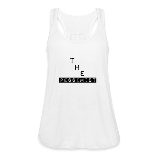 The Pessimist Abstract Design - Women's Flowy Tank Top by Bella
