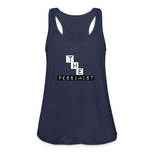 The Pessimist Abstract Design - Women's Flowy Tank Top by Bella