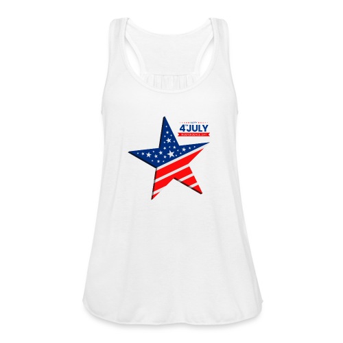 Happy 4th of July - Independence Day - Women's Flowy Tank Top by Bella