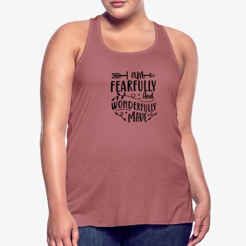 I Am Fearfully and Wonderfully Made Psalm - Women's Flowy Tank Top by Bella