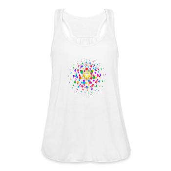 Lighting - Women's Flowy Tank Top by Bella - white - Front - Julia (174cm)