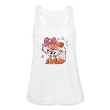 panda style - Women's Flowy Tank Top by Bella - white - Front - Julia (174cm)