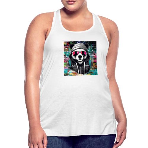 Stylish panda 2 - Women's Flowy Tank Top by Bella