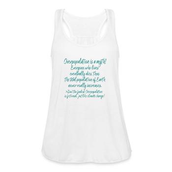 21st Century Propaganda - Women's Flowy Tank Top by Bella - white - Front - Julia (174cm)
