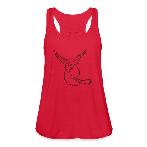 EMBRACED_TURTLEDOVES - Women's Flowy Tank Top by Bella
