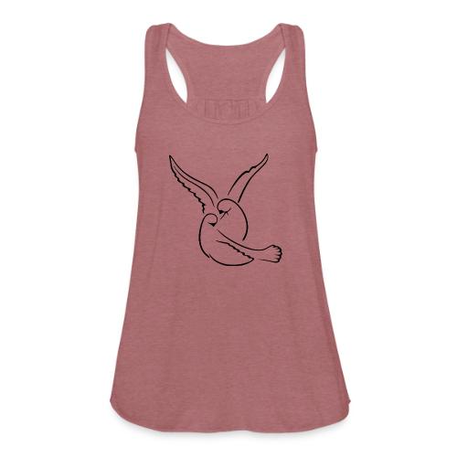 EMBRACED_TURTLEDOVES - Women's Flowy Tank Top by Bella