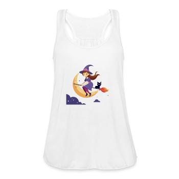 The witch - Women's Flowy Tank Top by Bella - white - Front - Julia (174cm)