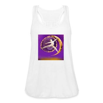 Inspiration - Women's Flowy Tank Top by Bella - white - Front - Julia (174cm)