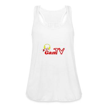 Dj Gan TV - Women's Flowy Tank Top by Bella - white - Front - Julia (174cm)