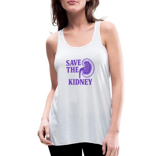 Save the kidney - Women's Flowy Tank Top by Bella