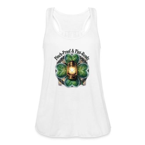 Pinch-Proof Lantern Clover T-Shirt - Women's Flowy Tank Top by Bella