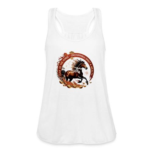 Year of the Horse Fiery Spirit T Shirt, Lunar New - Women's Flowy Tank Top by Bella