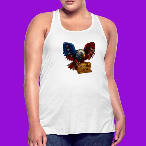 Veterans Press Bald Eagle - Women's Flowy Tank Top by Bella