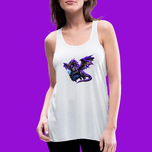 Neon Dragon and Battle Mage - Women's Flowy Tank Top by Bella
