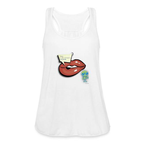 Smoon City_I wear lipstick - Women's Flowy Tank Top by Bella