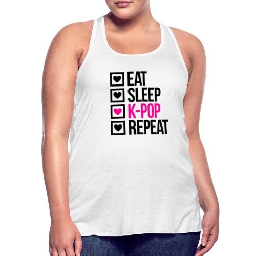 EAT SLEEP KPOP REPEAT - Stupid Tee - Women's Flowy Tank Top by Bella