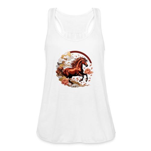 Year of the Horse T Shirt, Lunar New Year Gift - Women's Flowy Tank Top by Bella