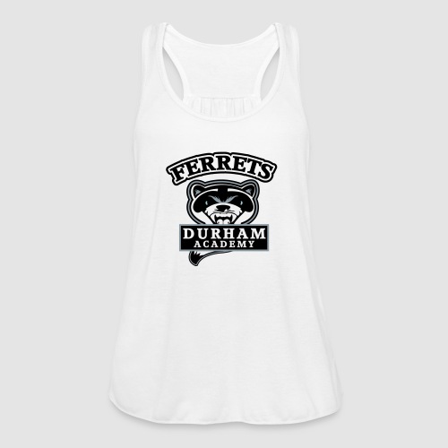 durham academy ferrets logo black - Women's Flowy Tank Top by Bella