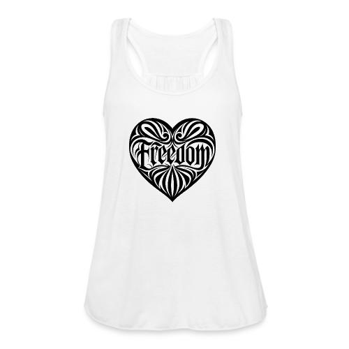 FREEDOM in Heart - Women's Flowy Tank Top by Bella