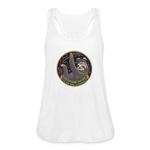 Sloth Home Watcher T Shirt - Women's Flowy Tank Top by Bella