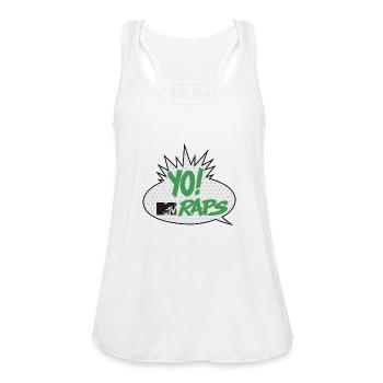 Tv Musics Enjoy - Women's Flowy Tank Top by Bella - white - Front - Julia (174cm)