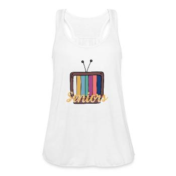 Vintage TV - Women's Flowy Tank Top by Bella - white - Front - Julia (174cm)