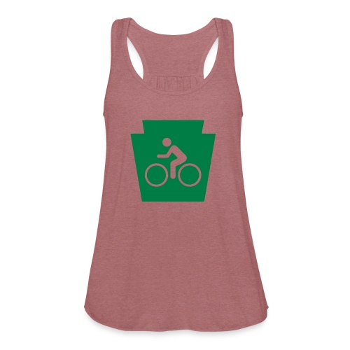 PA Keystone w/Bike (bicycle) - Women's Flowy Tank Top by Bella