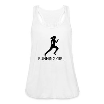 triathlon - Women's Flowy Tank Top by Bella - white - Front - Julia (174cm)