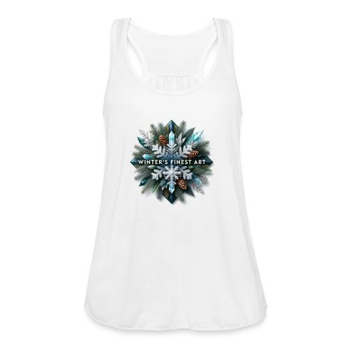 Intricate Frozen Evergreen T-Shirt - Women's Flowy Tank Top by Bella