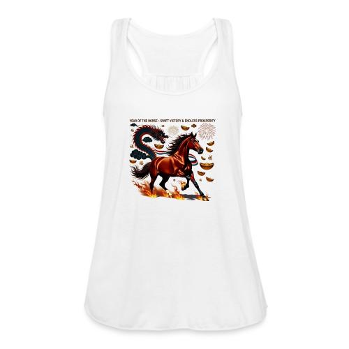 Year of the Horse Victory T Shirt, Lunar New Year - Women's Flowy Tank Top by Bella