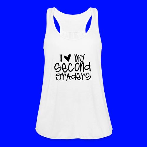 I Love My Second Graders Teacher T-Shirts - Women's Flowy Tank Top by Bella