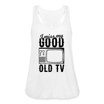 CTR TV - Women's Flowy Tank Top by Bella - white - Front - Julia (174cm)
