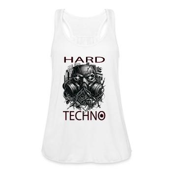 Hard Techno Design - Women's Flowy Tank Top by Bella - white - Front - Julia (174cm)