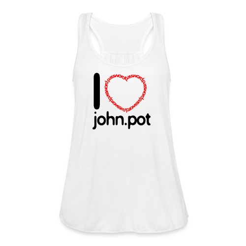 I Love John.pot - Women's Flowy Tank Top by Bella