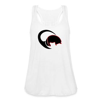 Scarlet Beetle of the Unknown – Abstract Symbol - Women's Flowy Tank Top by Bella - white - Front - Julia (174cm)