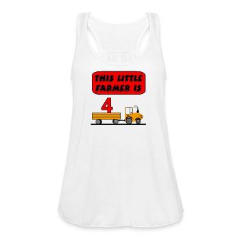 Farmer - Women's Flowy Tank Top by Bella - white - Front - Julia (174cm)
