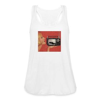 TV Casualty - Women's Flowy Tank Top by Bella - white - Front - Julia (174cm)