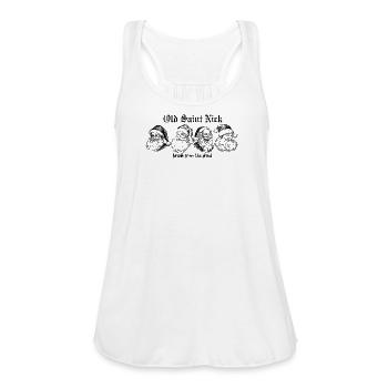 Old Saint Nick - Women's Flowy Tank Top by Bella - white - Front - Julia (174cm)