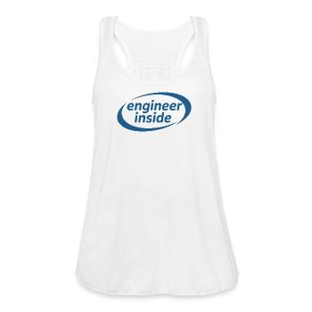 Engineer Inside Funny Tech Engineer Design - Women's Flowy Tank Top by Bella - white - Front - Julia (174cm)