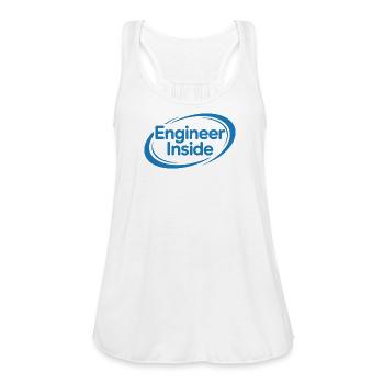 Engineer Inside Tech Engineering Humor - Women's Flowy Tank Top by Bella - white - Front - Julia (174cm)