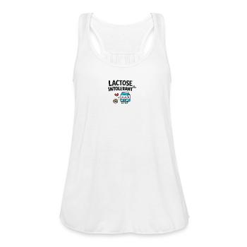 Lactose Intolerant – Milk in Crisis - Women's Flowy Tank Top by Bella - white - Front - Julia (174cm)