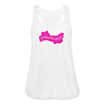 Neon Congratulations Ribbon - Women's Flowy Tank Top by Bella - white - Front - Julia (174cm)