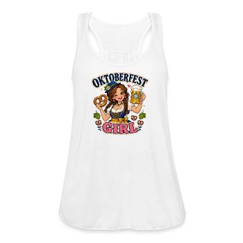 Oktoberfest Girl Beer Stein - Women's Flowy Tank Top by Bella - white - Front - Julia (174cm)